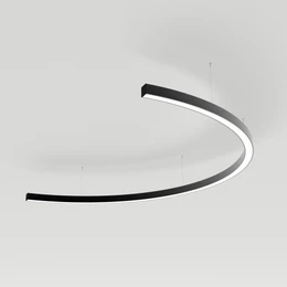 Фото #1 товара Светильник SP-LINE-HANG-ARC-C3535-D1500-61W Day4000 (BLACK, 230V) (Arlight, Металл)