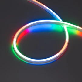 Фото #1 товара Светодиодная лента герметичная SPI WAVE-SIDE-DOUBLE-A80-16x15mm 24V RGB PX10 (12 W/m, IP67, 5m, wire x1) (Arlight, Вывод боковой, 5 лет)