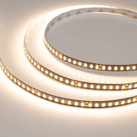 Фото #1 товара Светодиодная лента RT-A160-BLACK-8mm 24V Warm3000 (12 W/m, IP20, 2835, 5m) (Arlight, высок.эфф.150 лм/Вт)