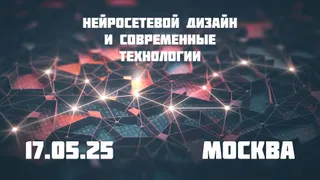 Москва. Конференция-практикум для дизайнеров «Нейросетевой дизайн и современные технологии»