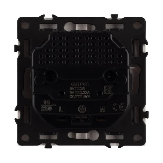 Фото #3 товара Механизм розетки с USB зарядкой SCT-NOBE-MUCC-SFPL-IS (230V, 16A) (Arlight, -)