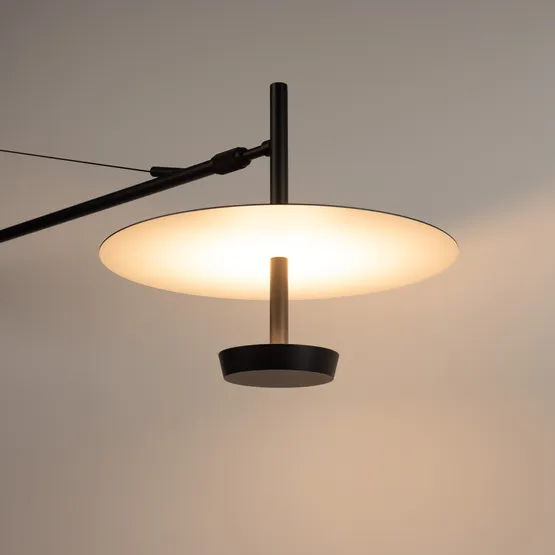 Фото #4 товара Светильник SP-CAMPANA-WALL-L1450-9W Warm3000 (BK, 130 deg, 230V, TELESCOPIC) (Arlight, IP20 Металл, 5 лет)