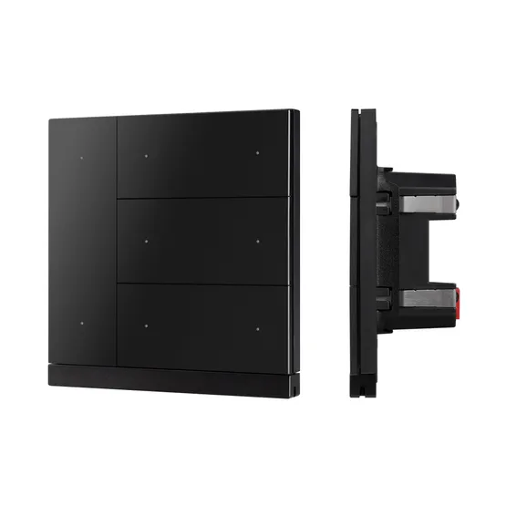 Фото #3 товара INTELLIGENT ARLIGHT Механизм панели KNX-304-22-IN Black (Bus) (IARL, IP20 Пластик, 2 года)