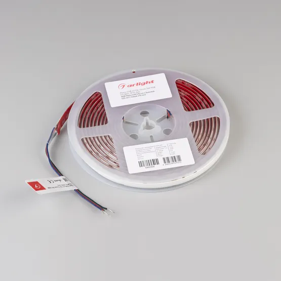 Фото #4 товара Светодиодная лента COB-X1134-12mm 24V RGB (15 W/m, IP20, 5m) (Arlight, -)