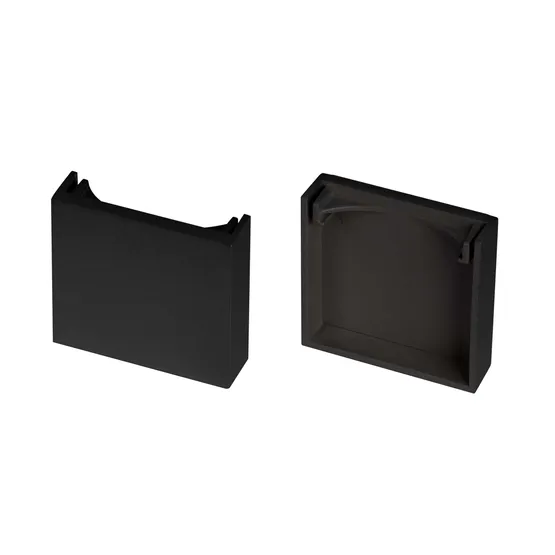 Фото товара Заглушка LINE-3535-BENT-SIDE BLACK глухая (Arlight, Пластик)