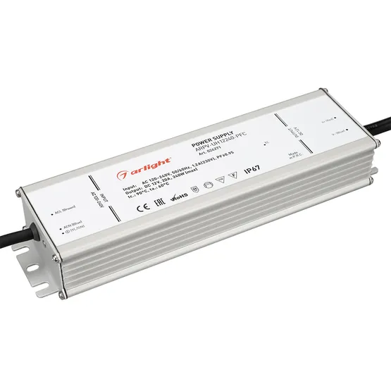 Фото #1 товара Блок питания ARPV-UH12240-PFC (12V, 20.0A, 240W) (Arlight, IP67 Металл, 7 лет)