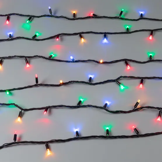 Фото #3 товара Светодиодная гирлянда ARD-STRING-CLASSIC-10000-BLACK-100LED-LIVE RGB (230V, 7W) (Ardecoled, IP65)