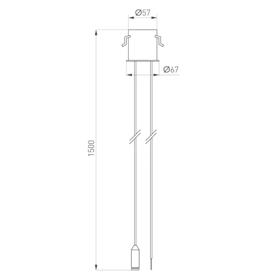 Фото #3 товара Потолочная чаша MAG-ORIENT-CANOPY-BUILT-POWER-L1500 (BK) (Arlight, Металл)