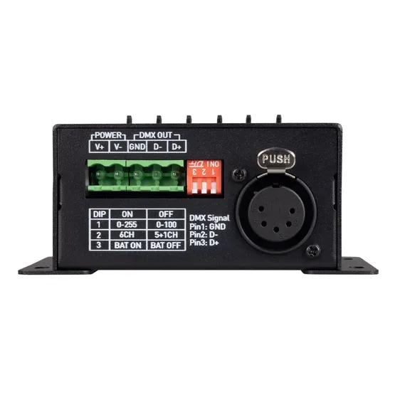 Фото #3 товара Контроллер SMART-DMX-CONSOLE-DIN (5-12V, 6CH, XLR3) (Arlight, IP20 Металл, 5 лет)