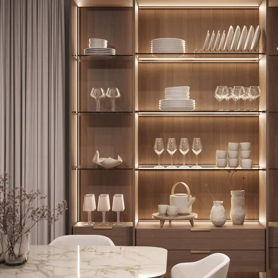 Фото #6 товара Профиль с экраном SL-MINI-3-H10-F12-2000 CHAMPAGNE GOLD (Arlight, Алюминий+пластик)