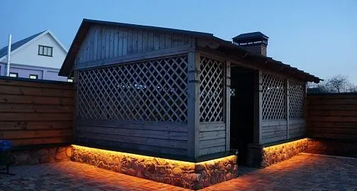 Освещение гостевого дома "Светлый Терем" (г. Суздаль)