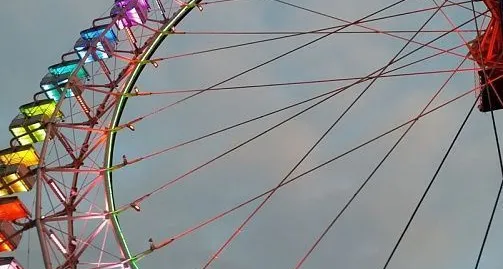 Светодиодная подсветка колеса обозрения